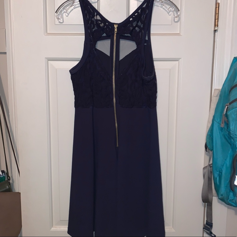 Navy blue cocktail dress - Picture 3 of 3